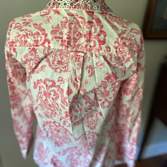 Silver studded button up blouse - Picture 4 of 11